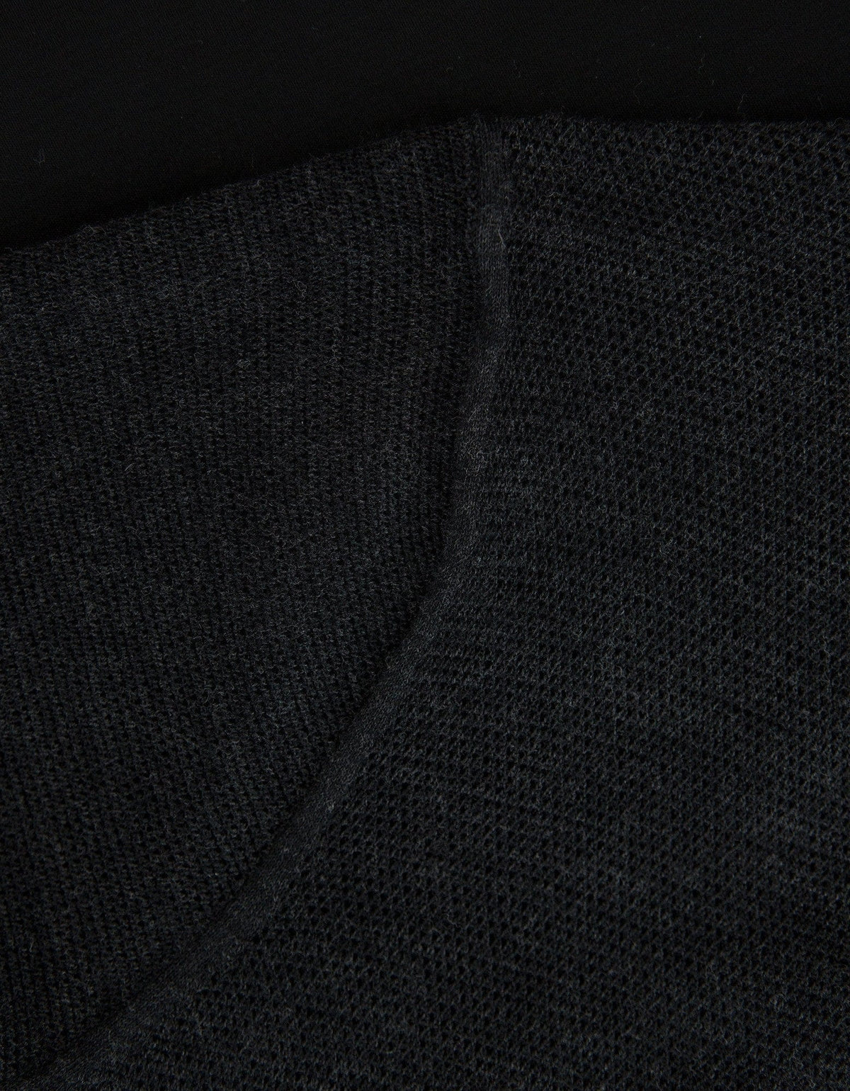 Balenciaga Grey Contrast Panel Knitted Henley Top