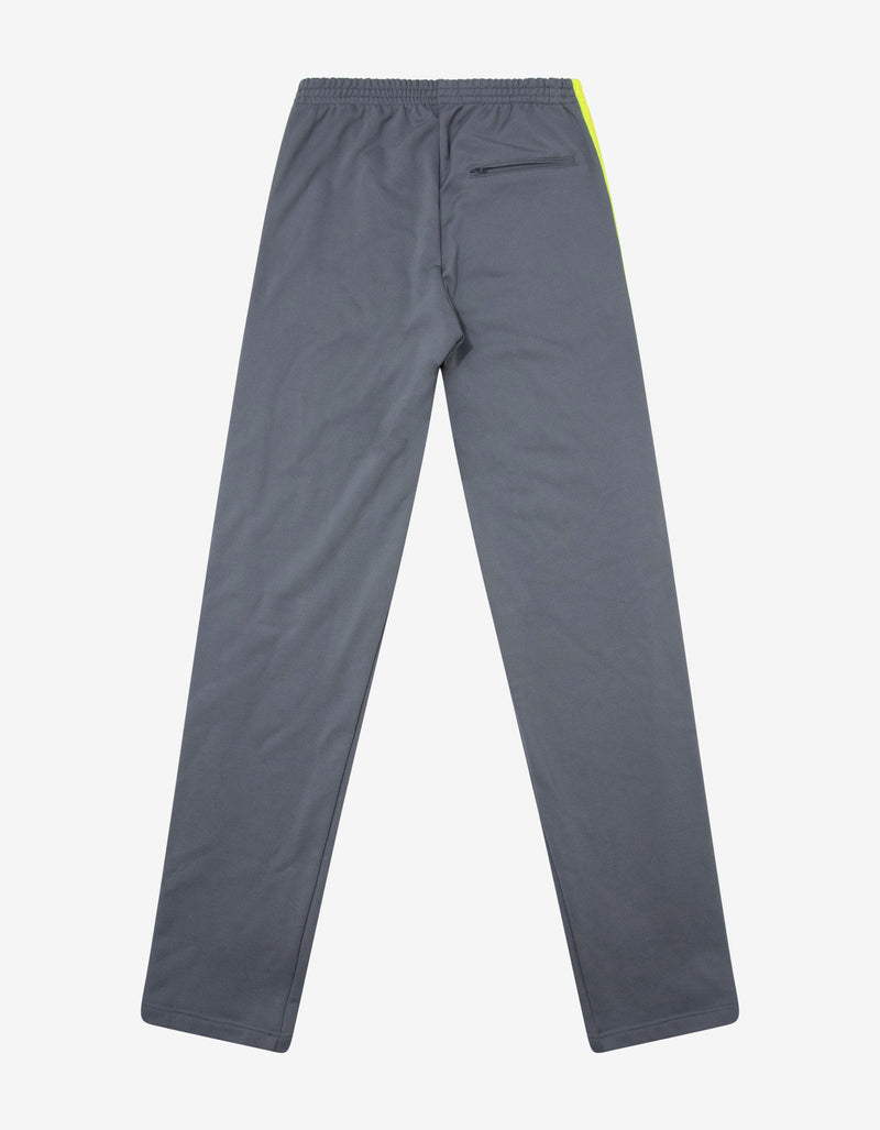 Balenciaga Grey Track Pants with Yellow Stripes