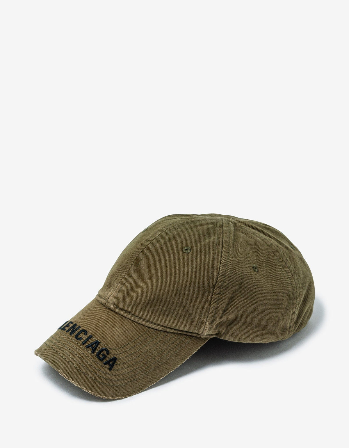 Balenciaga Khaki Logo Visor Cap