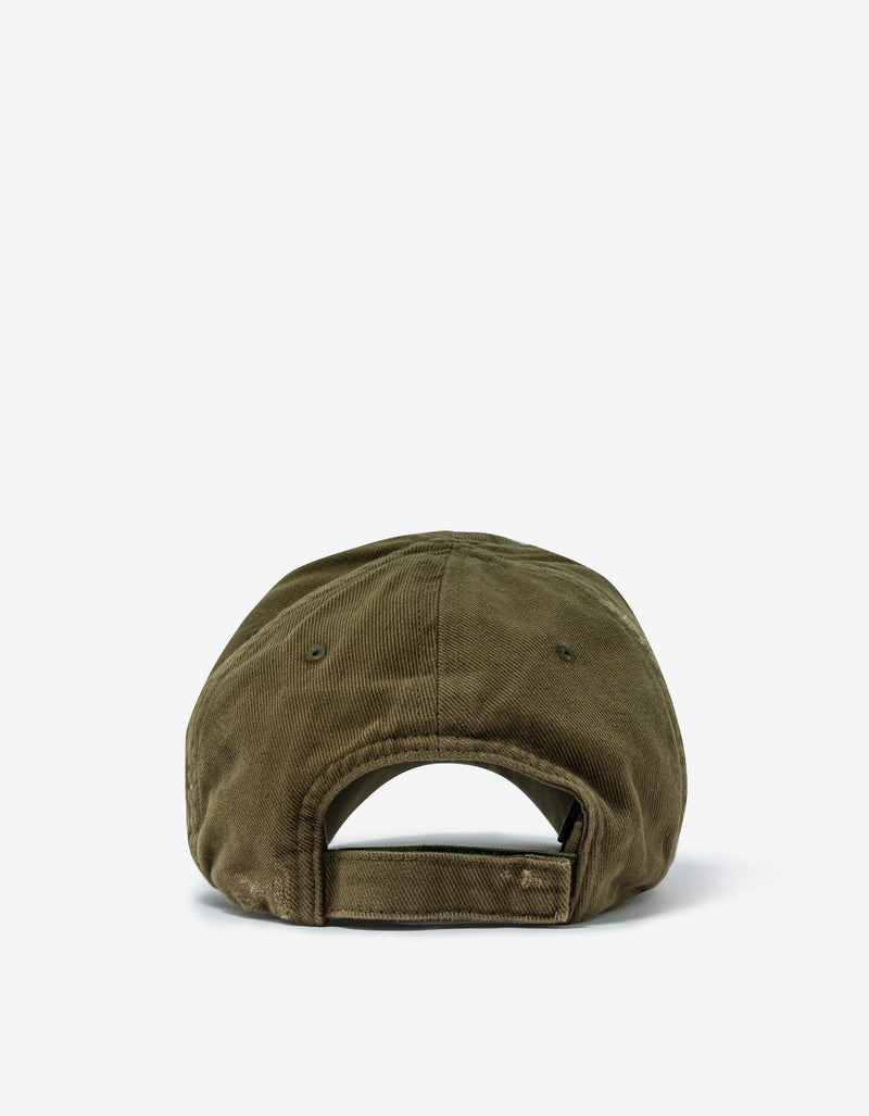 Balenciaga Khaki Logo Visor Cap
