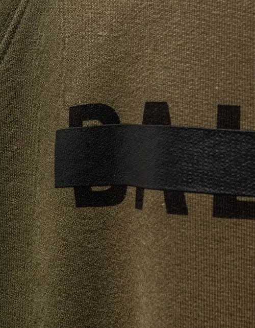 Balenciaga Khaki Strike 1917 Logo Oversized Hoodie