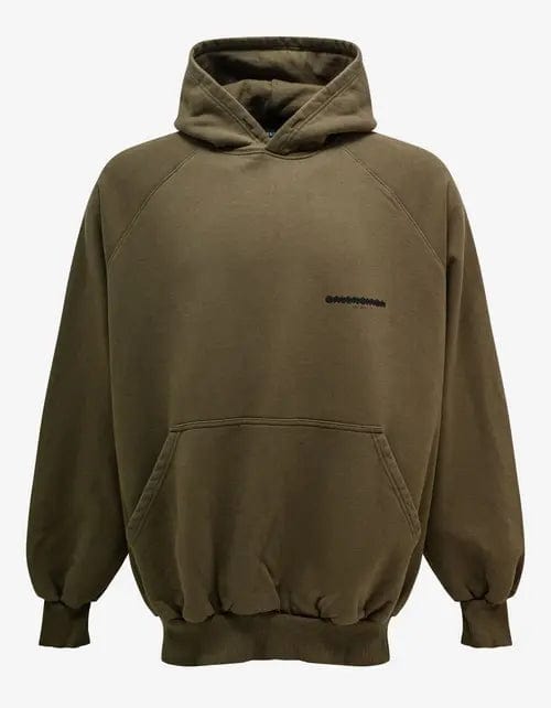Balenciaga Khaki Strike 1917 Logo Oversized Hoodie
