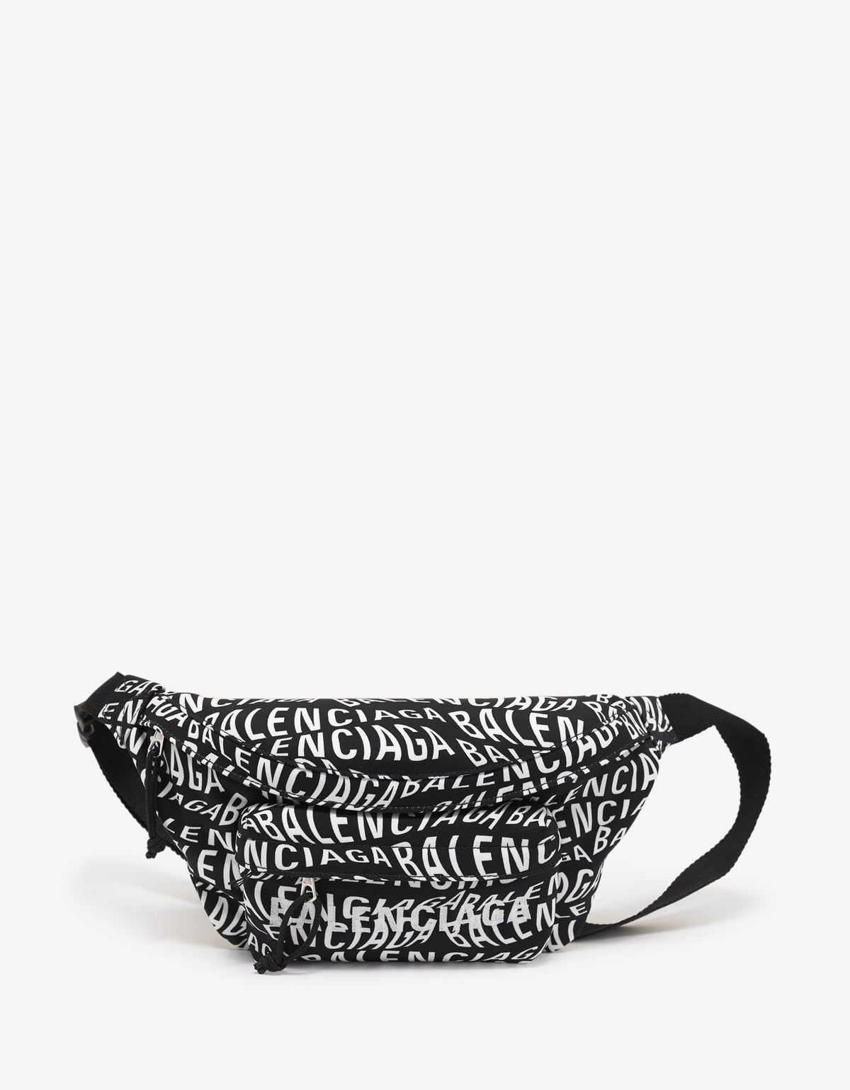 Balenciaga Logo Wave Wheel Waist Bag