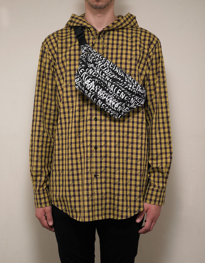 Balenciaga Logo Wave Wheel Waist Bag