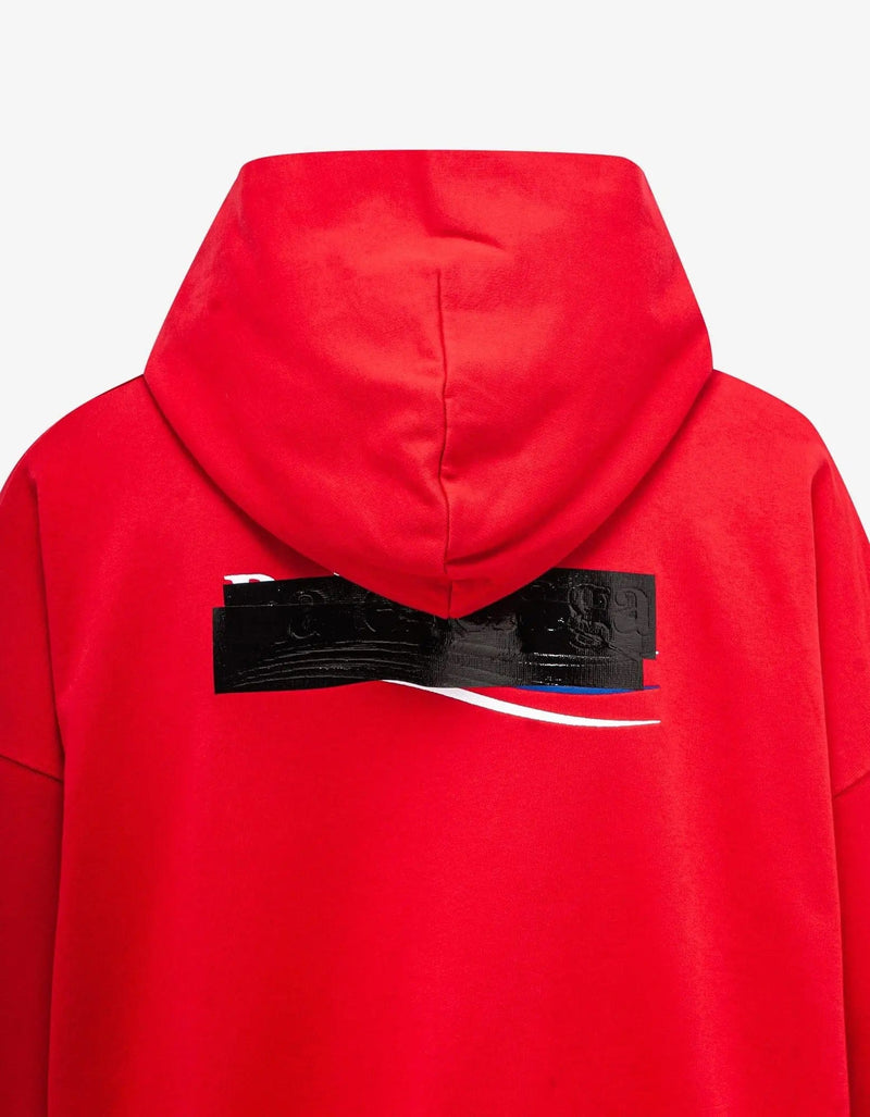 Balenciaga Red Gaffer Logo Large Hoodie – Zoo Fashions Balenciaga Red Gaffer Logo Large Hoodie – Zoo Fashions