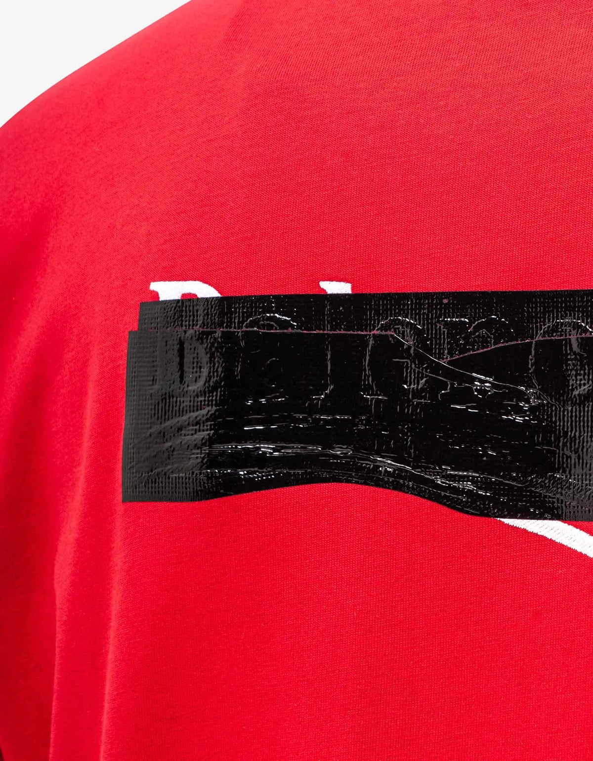 Balenciaga Red Gaffer Logo Large T-Shirt