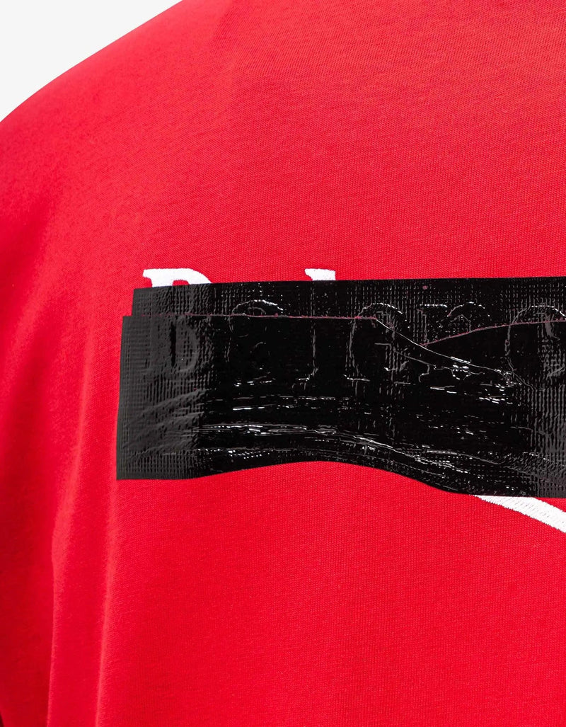 Balenciaga Red Gaffer Logo Large T-Shirt
