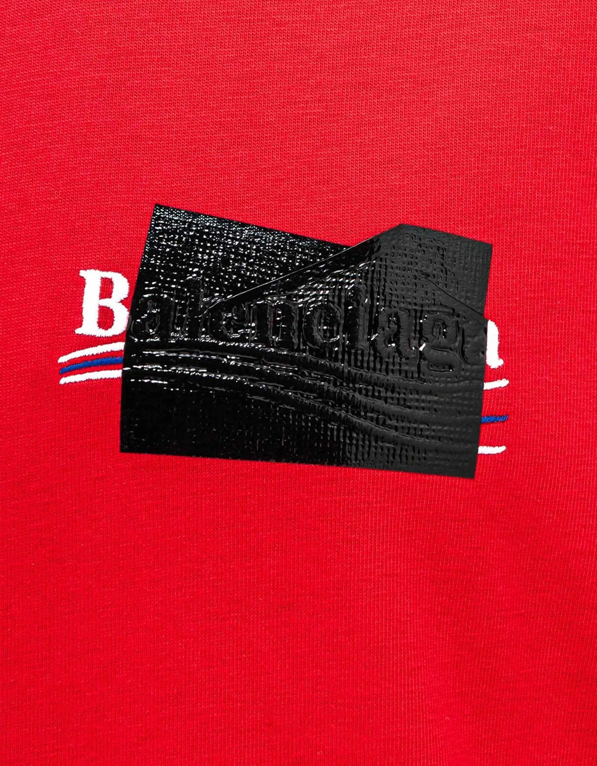 Balenciaga Red Gaffer Logo Large T-Shirt