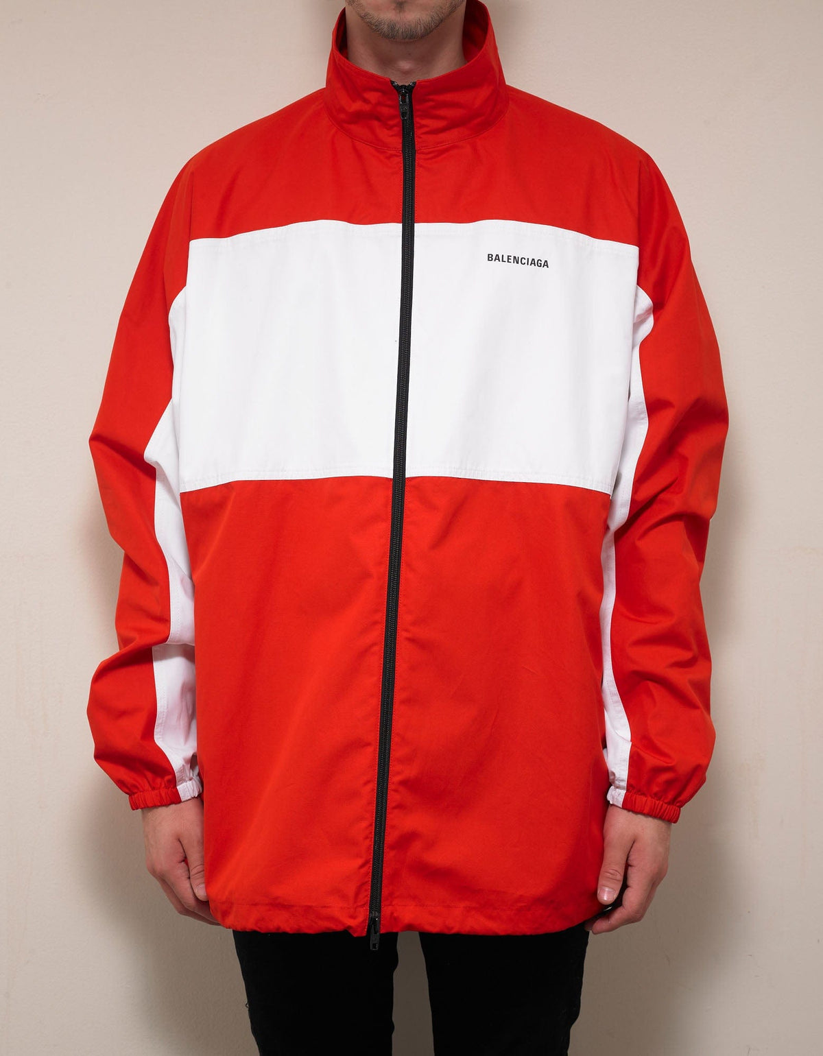 Balenciaga Red Zip Up Jacket