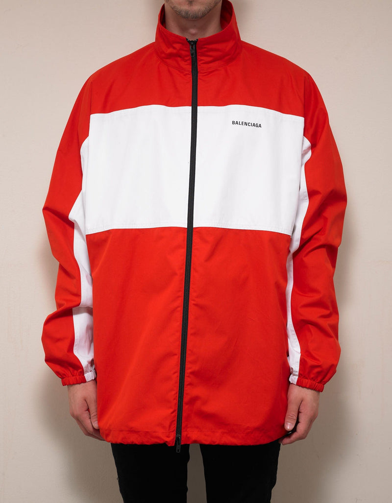 Balenciaga Red Zip Up Jacket