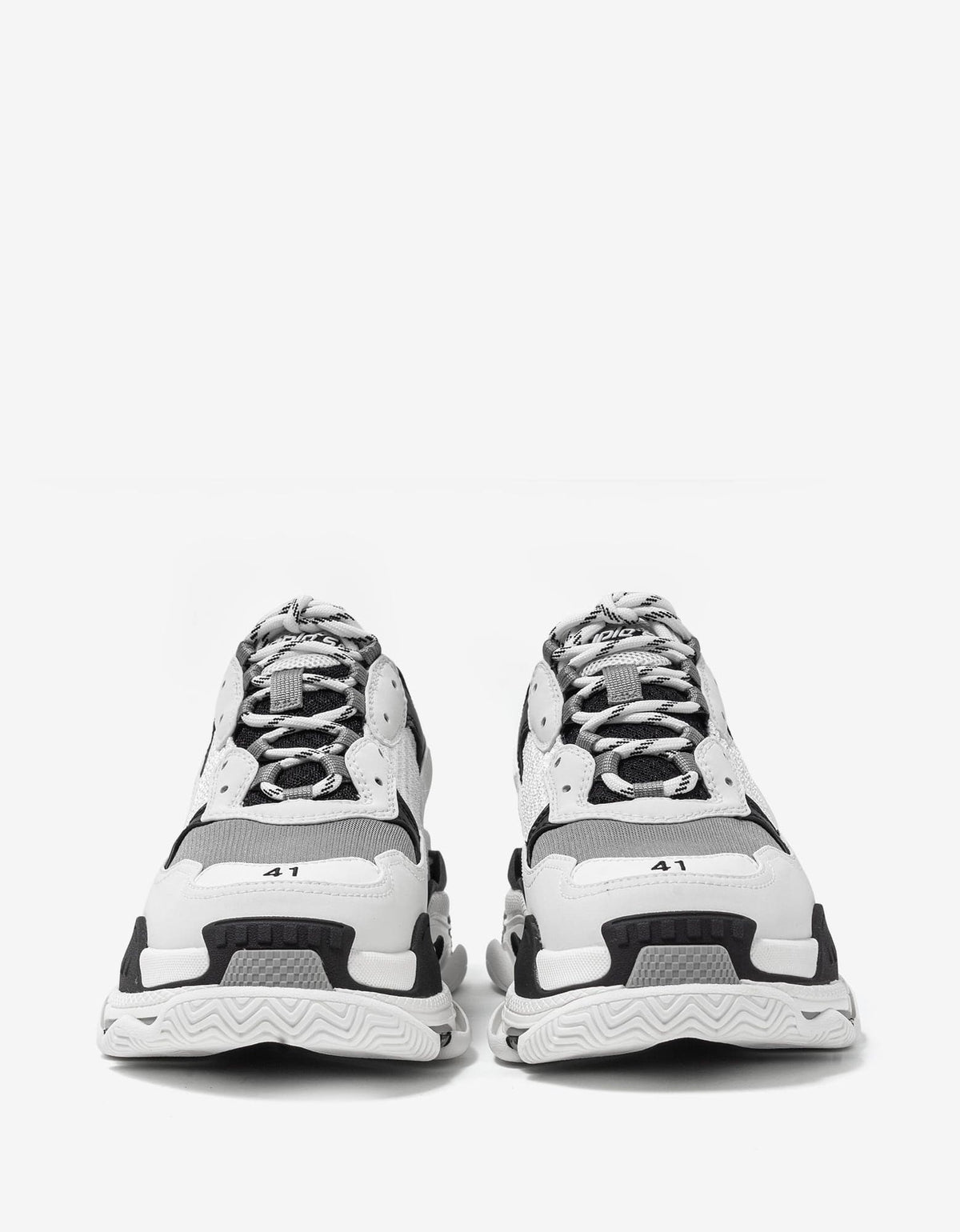 Balenciaga Triple S White & Black Trainers