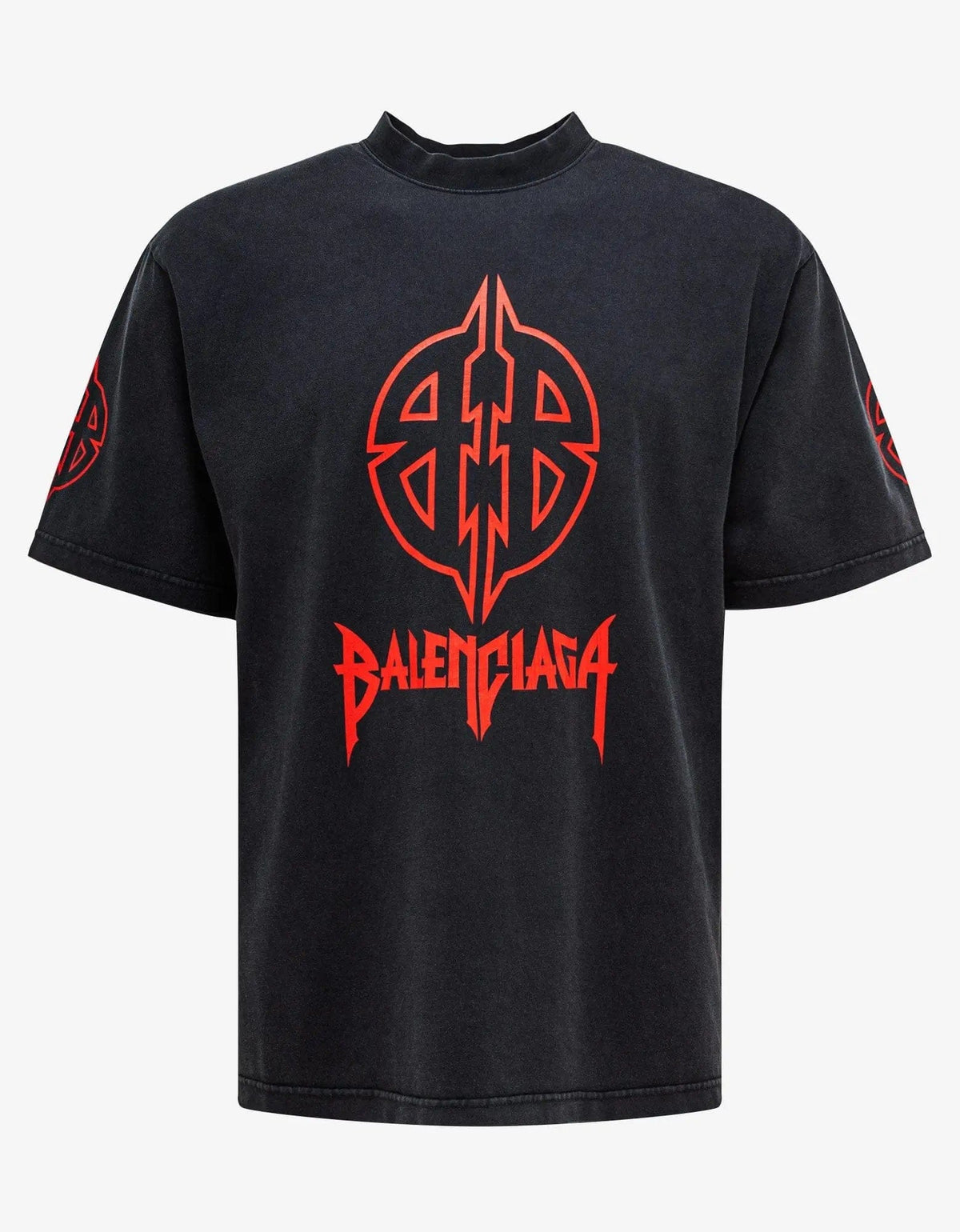 Balenciaga Wash Black Graphic Medium T-Shirt
