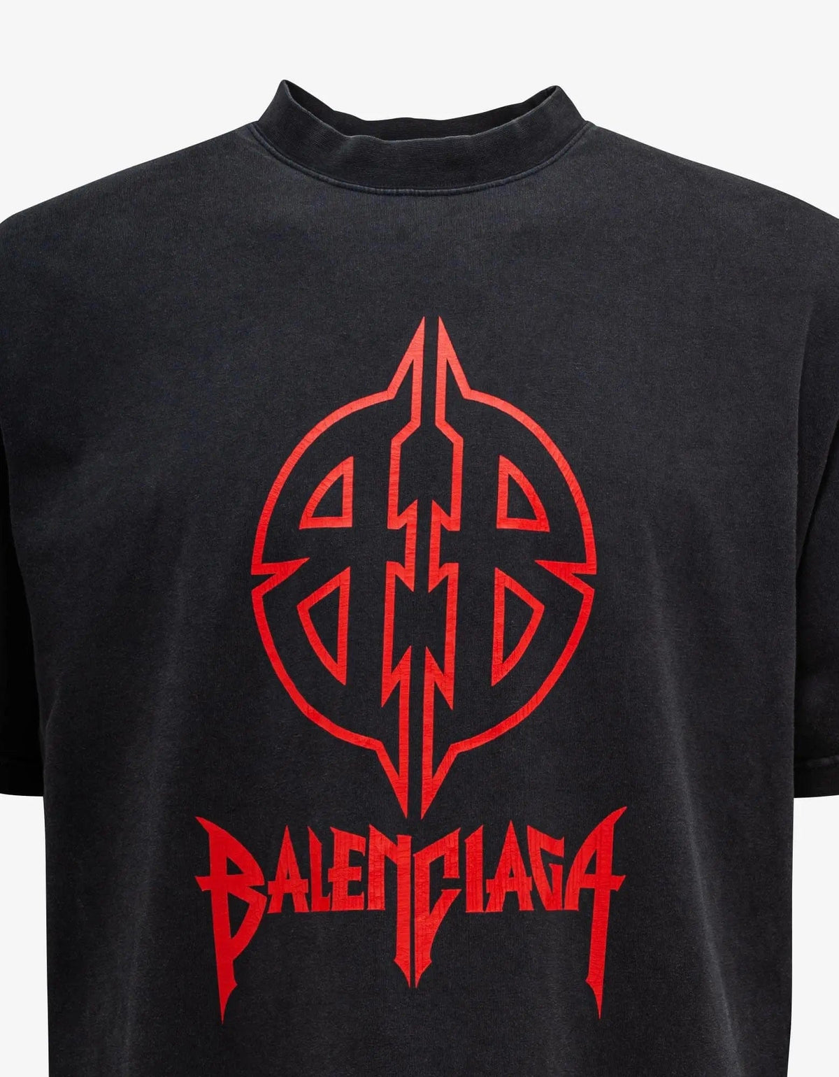 Balenciaga Wash Black Graphic Medium T-Shirt