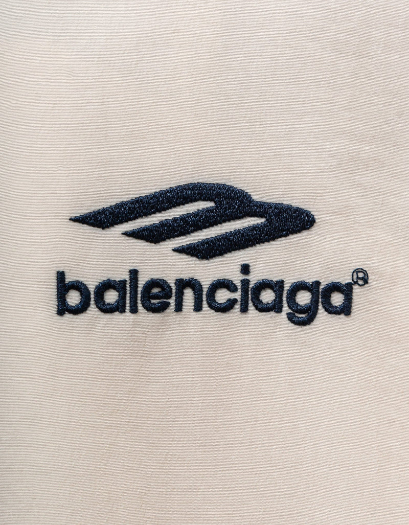Balenciaga White 3B Sports Icon Medium Tracksuit Jacket