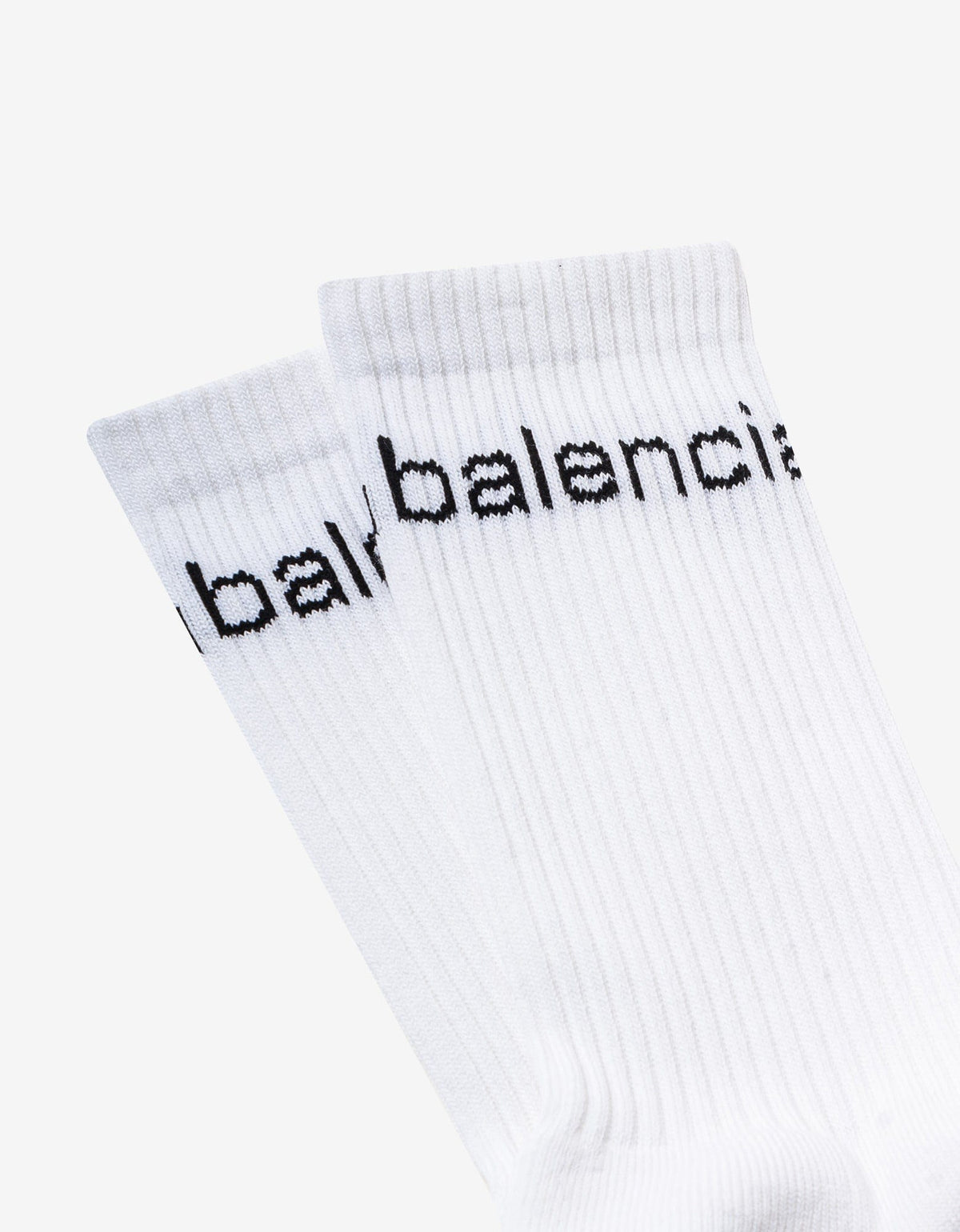 Balenciaga White Bal.com Socks