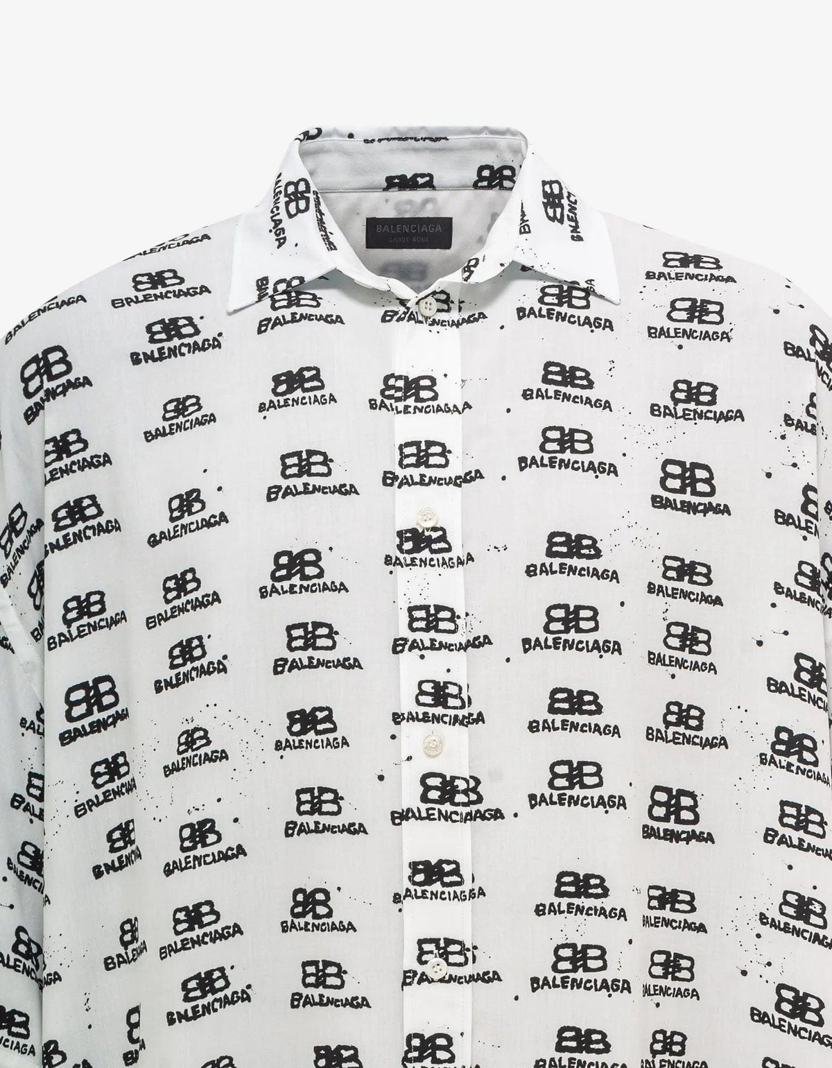 Balenciaga White BB Logo Oversized Shirt – Zoo Fashions Balenciaga White BB Logo Oversized Shirt – Zoo Fashions