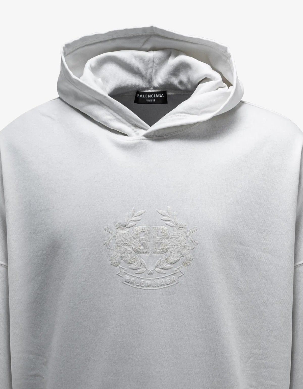 Balenciaga White GITD Lion's Laurel Boxy Hoodie – Zoo Fashions Balenciaga White GITD Lion's Laurel Boxy Hoodie – Zoo Fashions