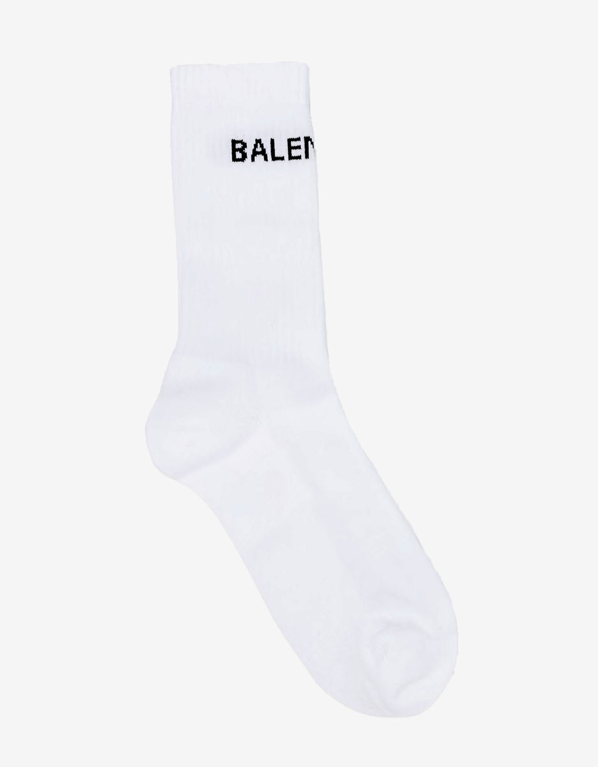 Balenciaga White Logo Intarsia Socks