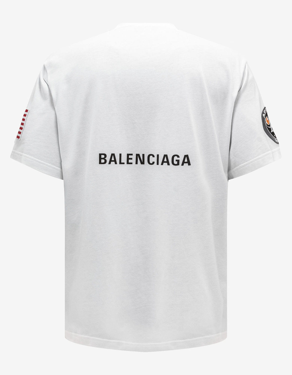 Balenciaga White NASA Large Fit T-Shirt