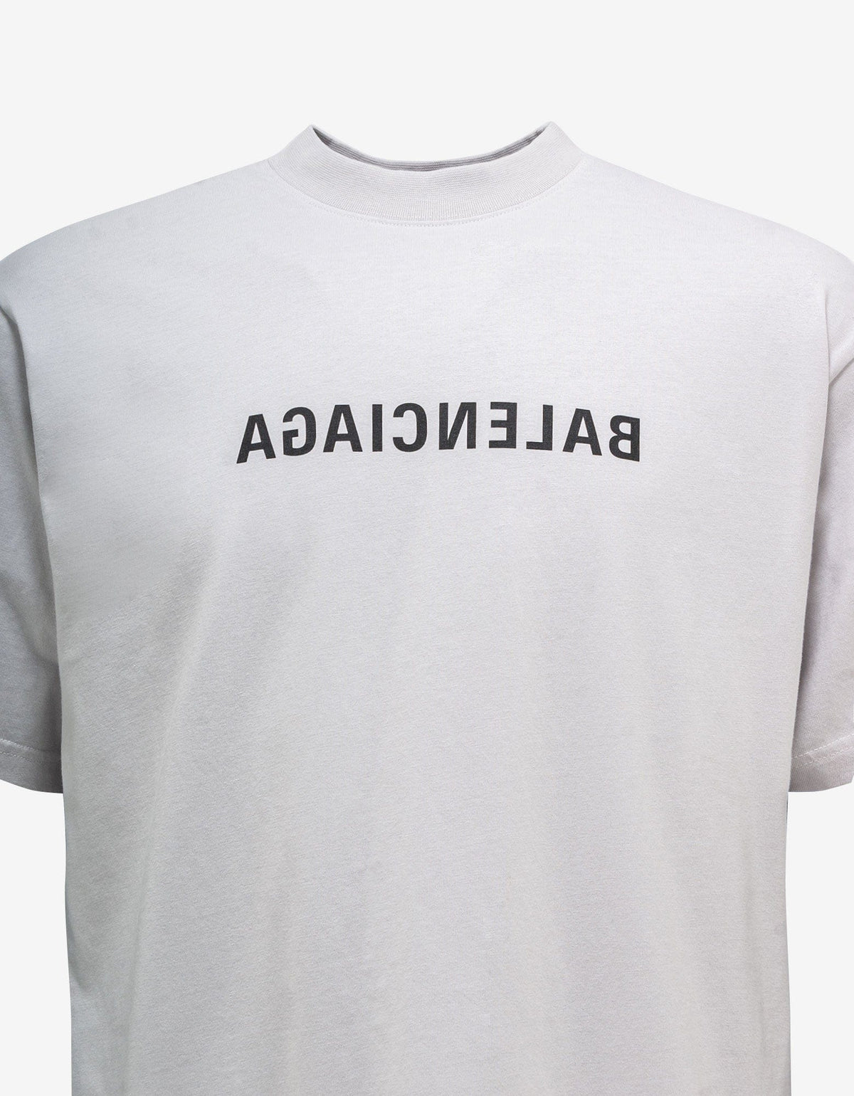 Balenciaga White Reverse Logo Medium T-Shirt