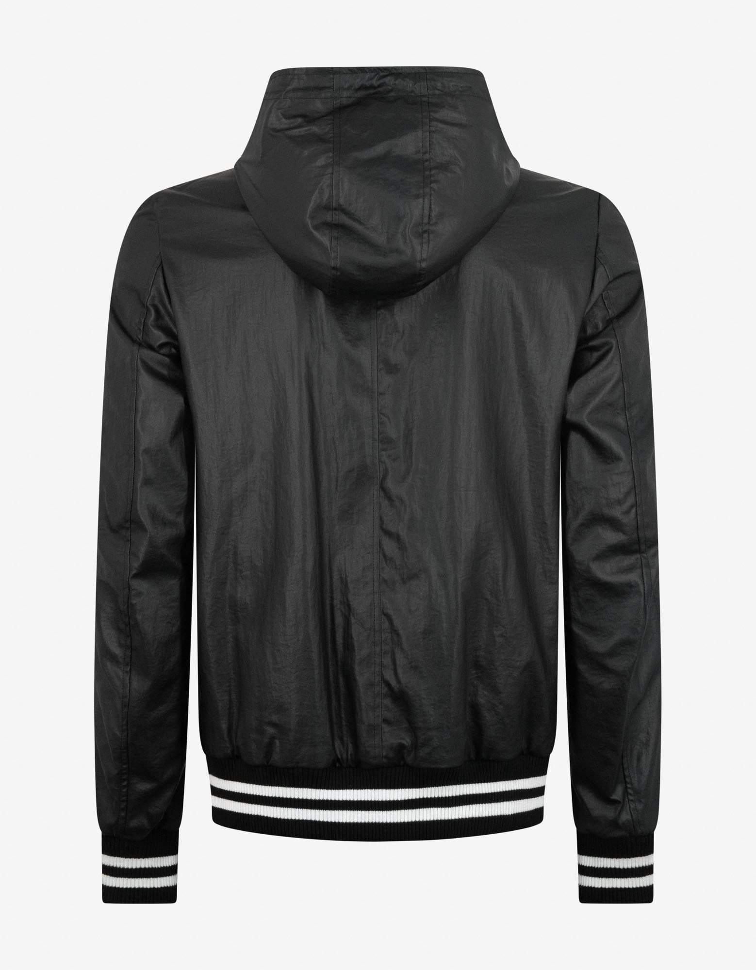 Balmain Black Coated Nylon Logo Band Jacket – Zoo Fashions