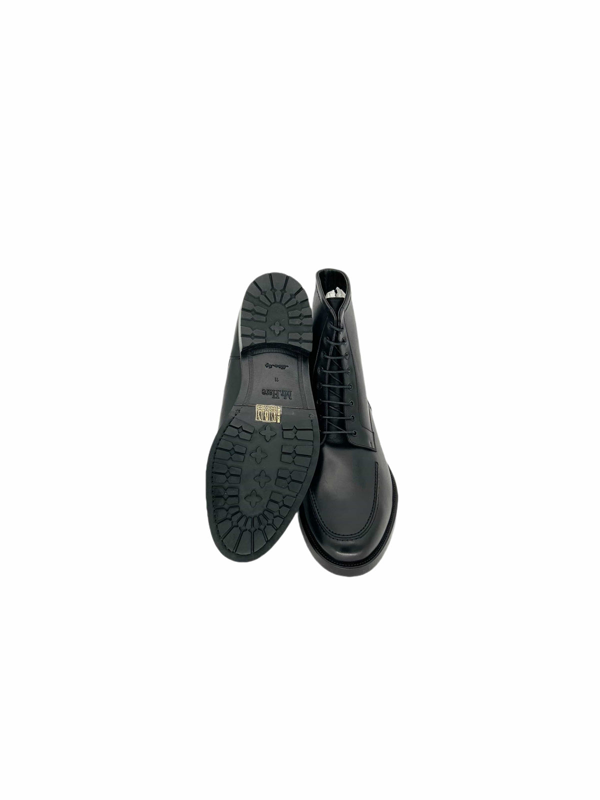 Black Baldwin Leather Lace Derby Boots Shoes