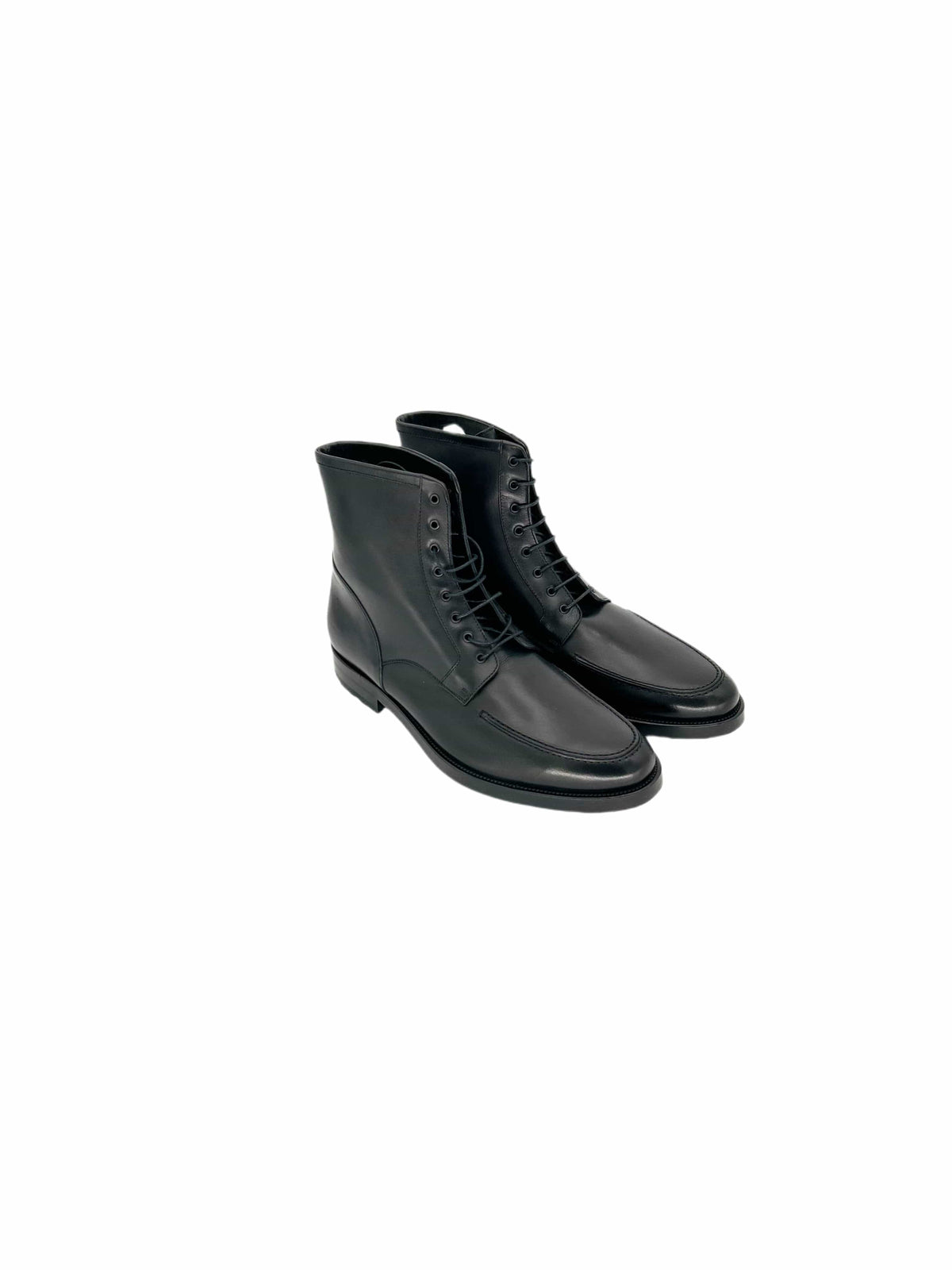 Black Baldwin Leather Lace Derby Boots Shoes
