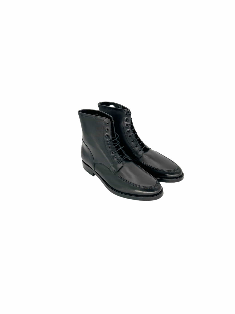 Black Baldwin Leather Lace Derby Boots Shoes