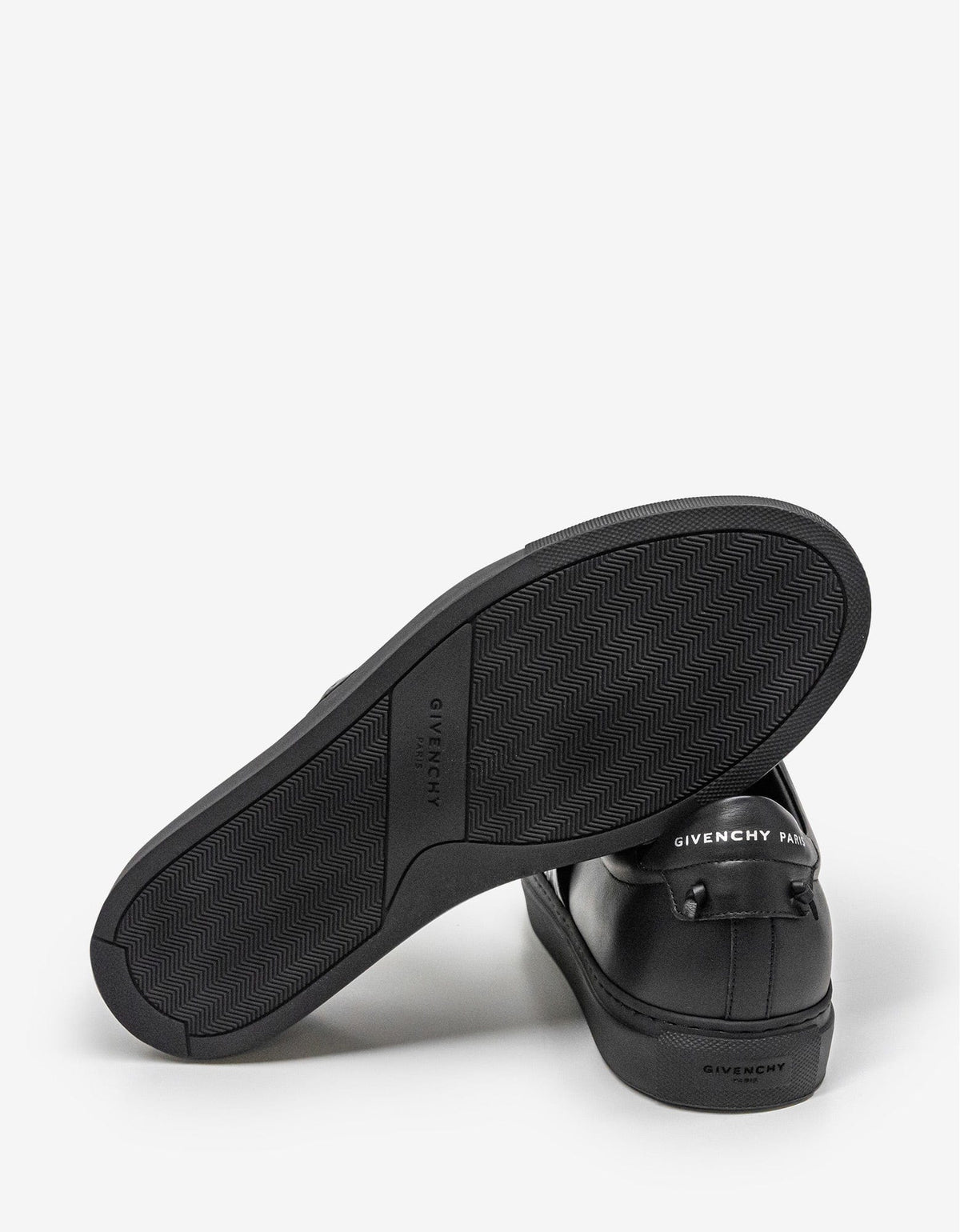Black Urban Street Crocodile-Embossed Trainers