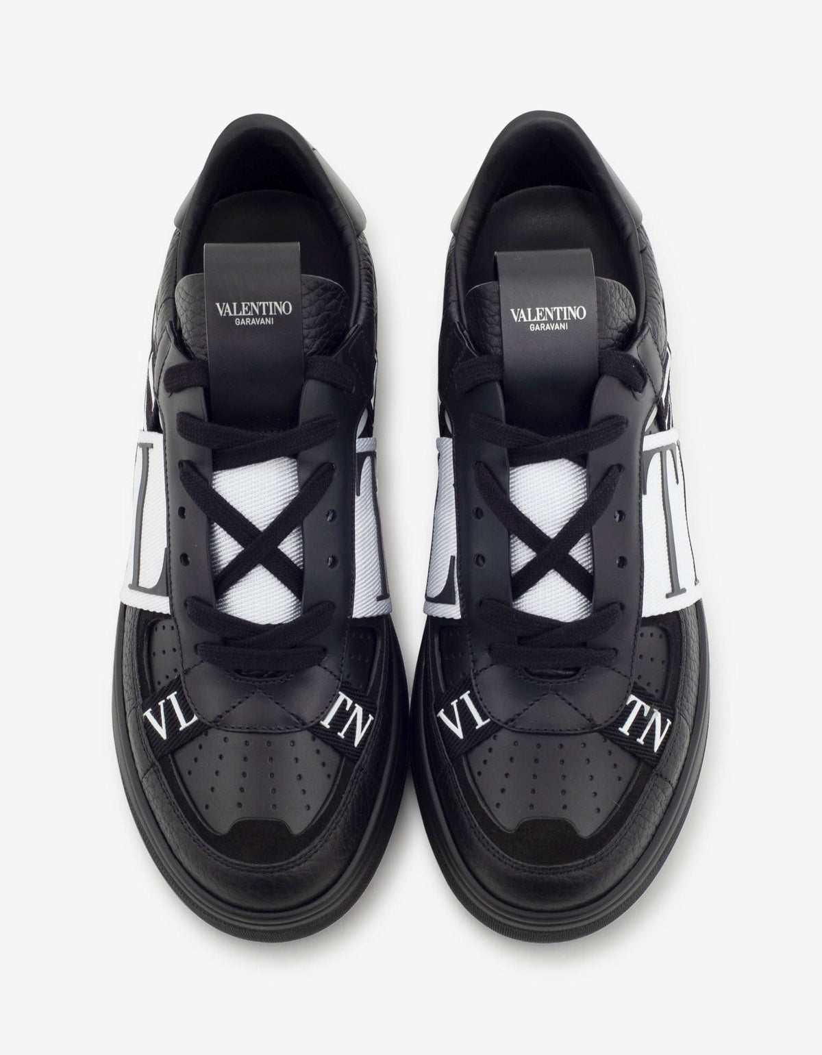 Black VL7N Trainers with Bands