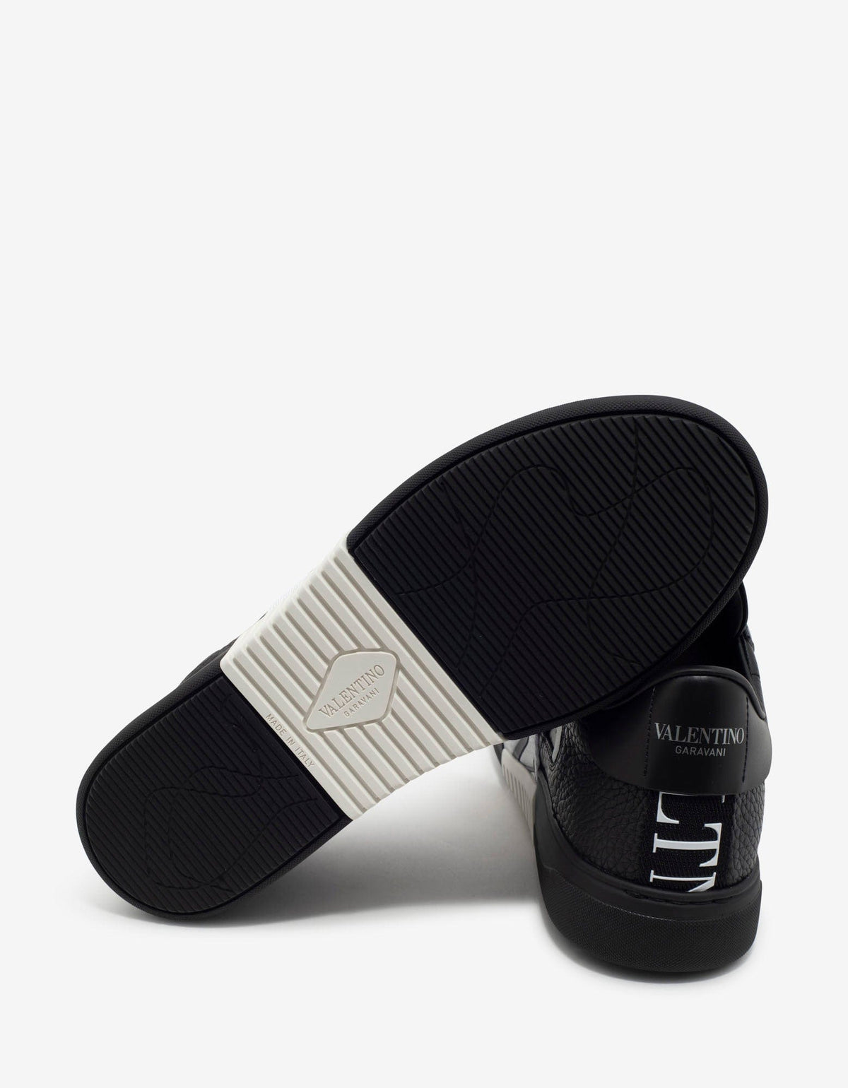 Black VL7N Trainers with Bands