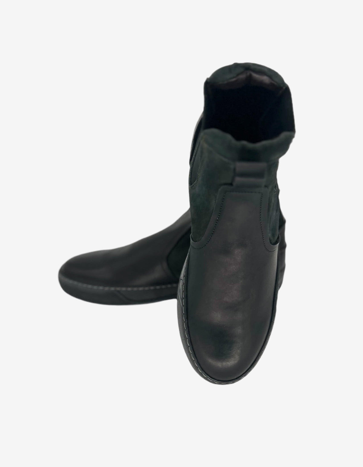 Lanvin Grey 'Chelsea Boot' Style Hi Top Trainers AM5MBCBVGC5B1 1017 GRIS