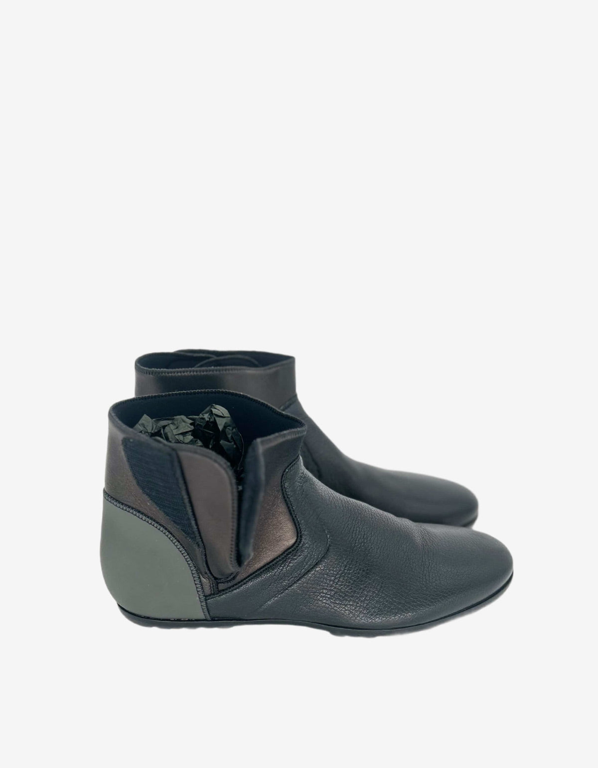 Lanvin Black Chelsea Boot With Velcro Closure AM5WLLCCGRC7B 1010 NOIR
