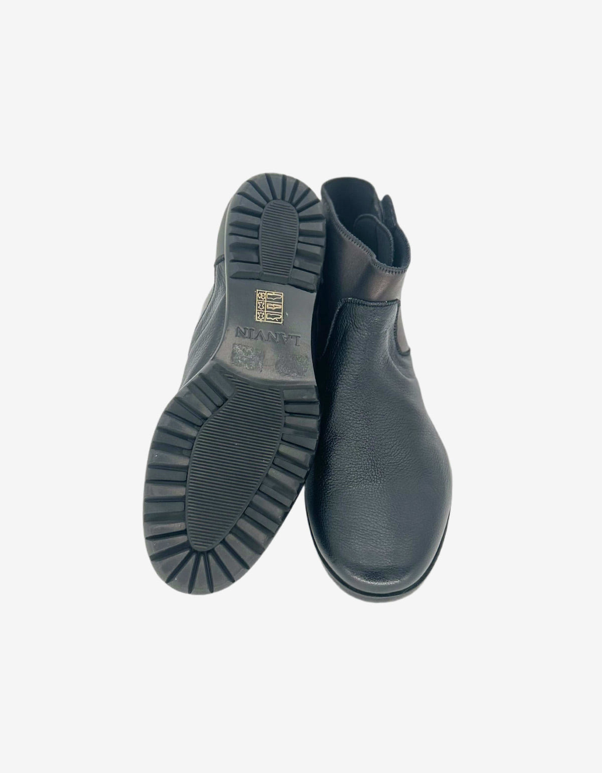 Lanvin Black Chelsea Boot With Velcro Closure AM5WLLCCGRC7B 1010 NOIR