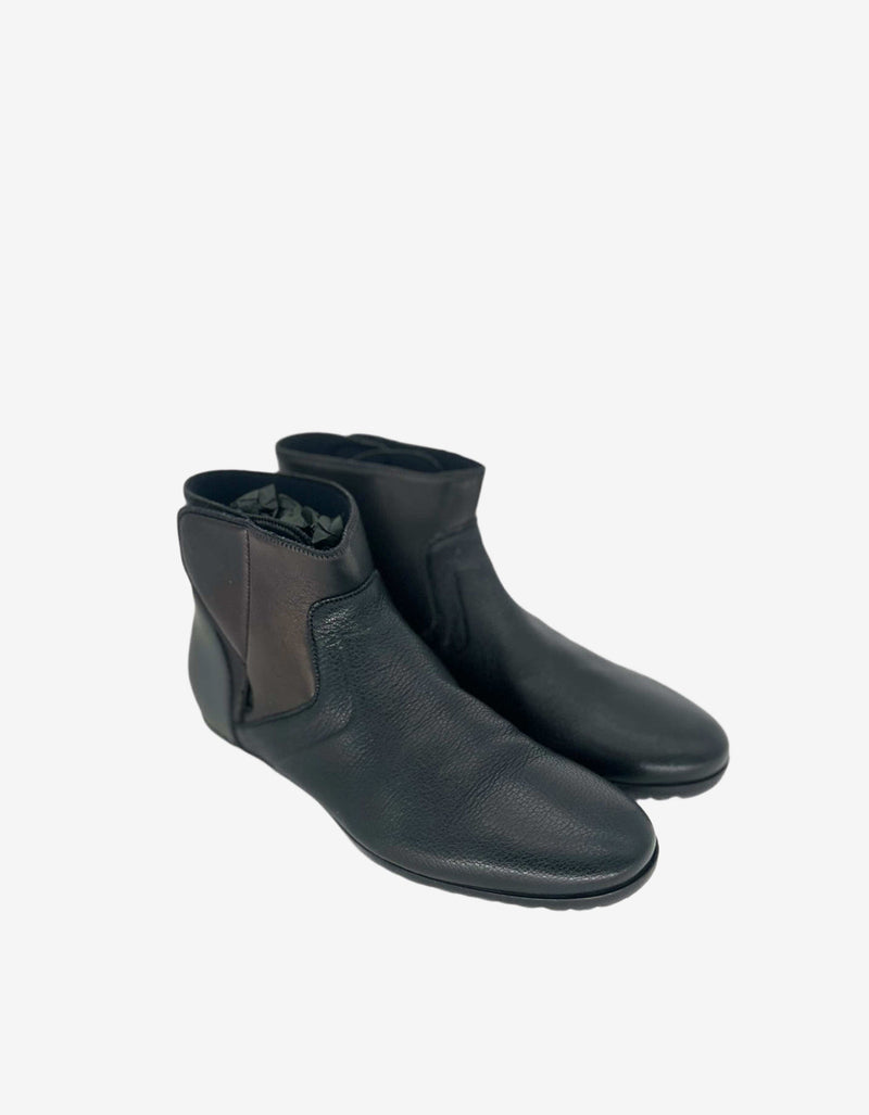 Lanvin Black Chelsea Boot With Velcro Closure AM5WLLCCGRC7B 1010 NOIR