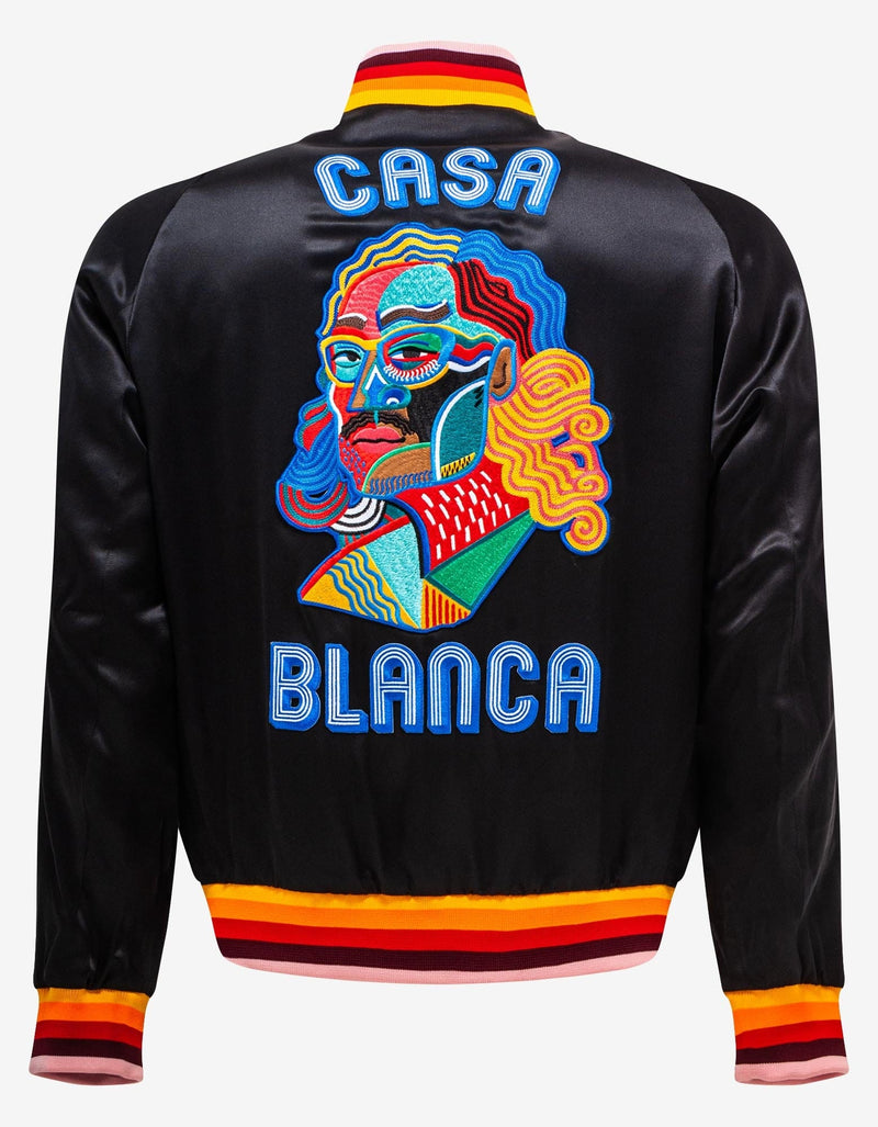 Casablanca Black Masao San Souvenir Jacket