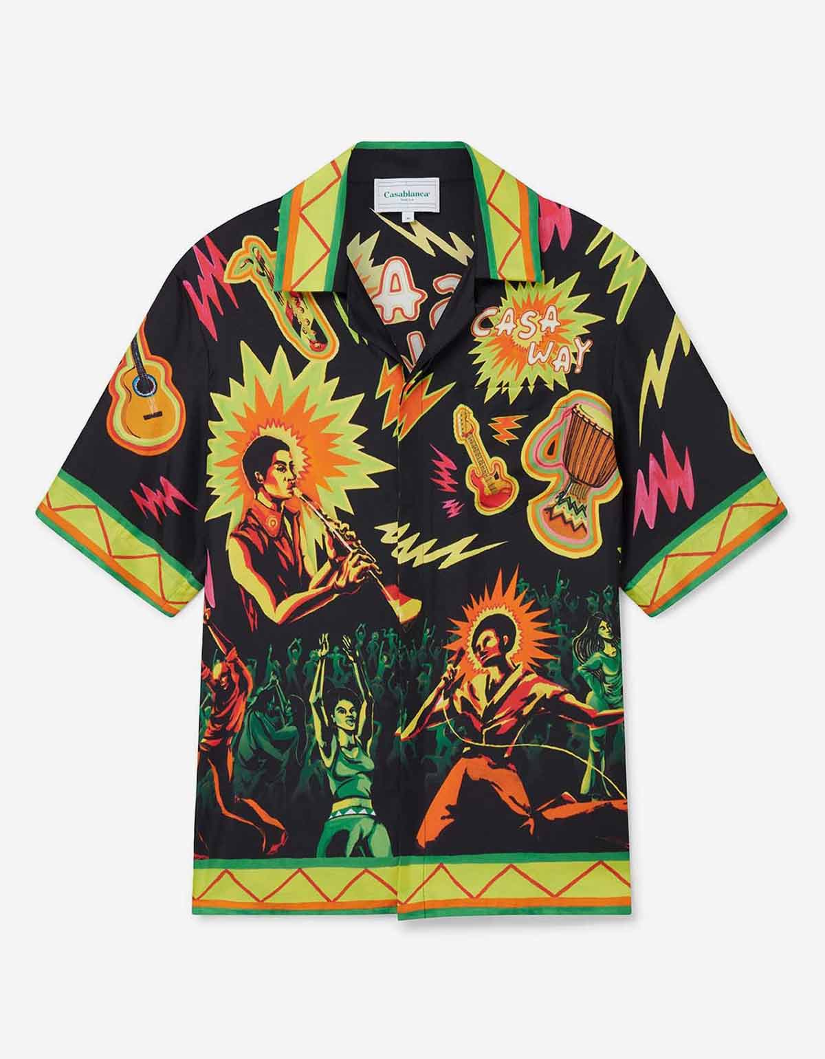 Music People Silk Shirt