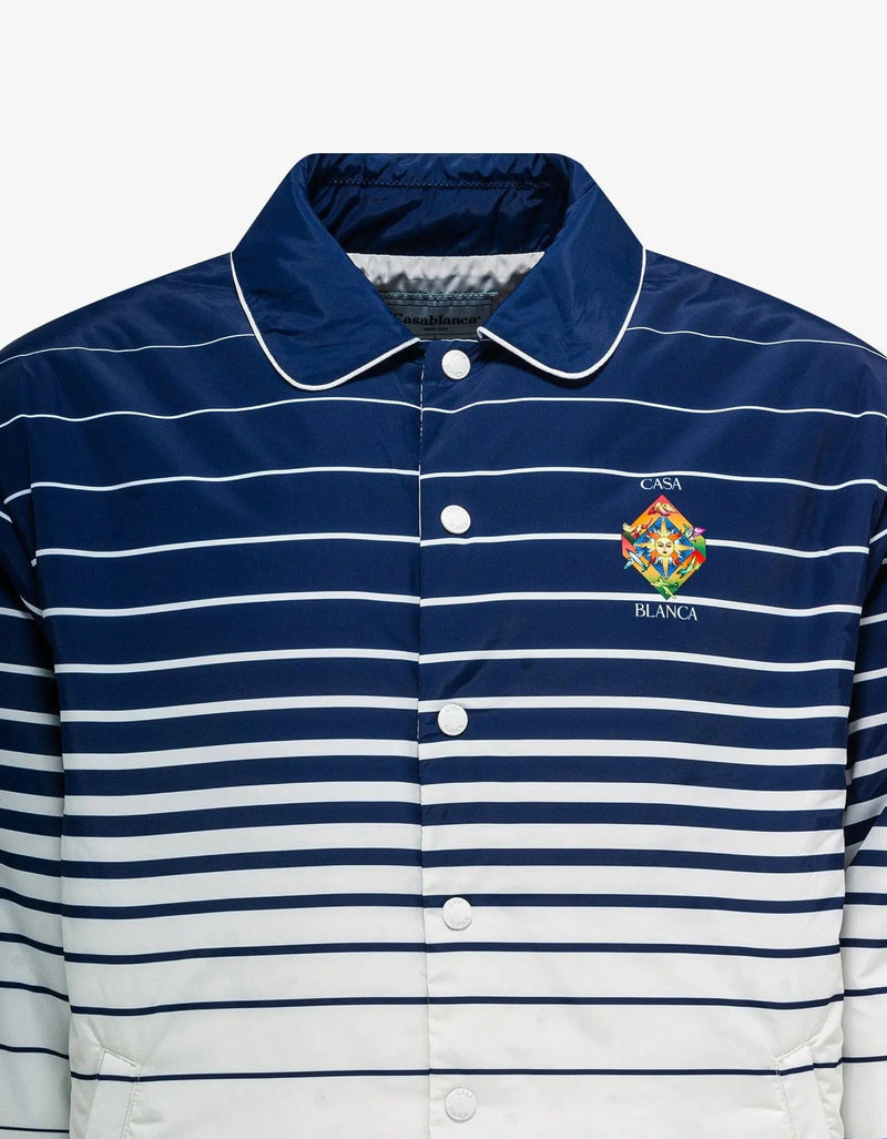 Casablanca Blue Les Elements Coach Jacket