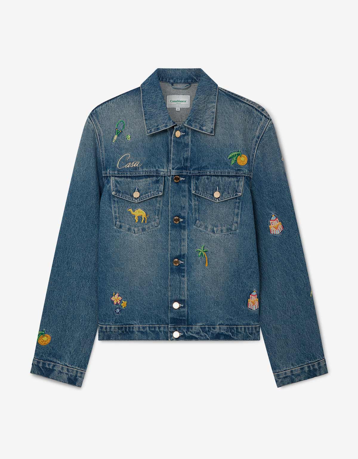 Motif Denim Jacket