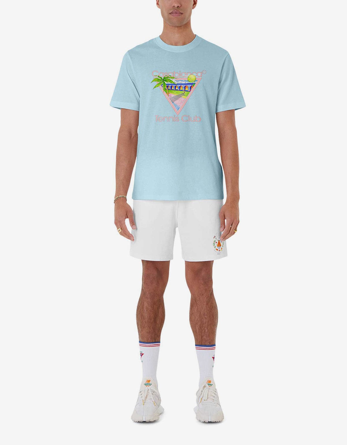 Casablanca Blue Tennis Club Icon T-Shirt