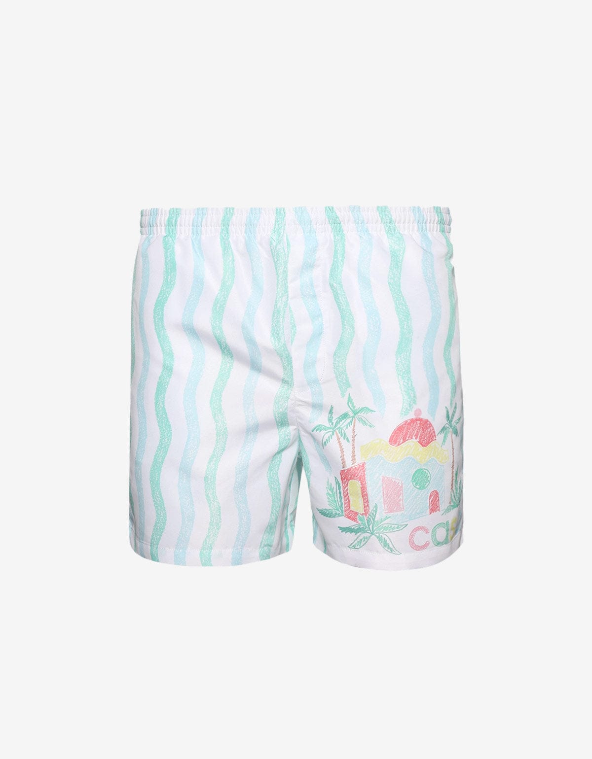 Casablanca Casablanca White Maison Memphis Printed Swim Shorts