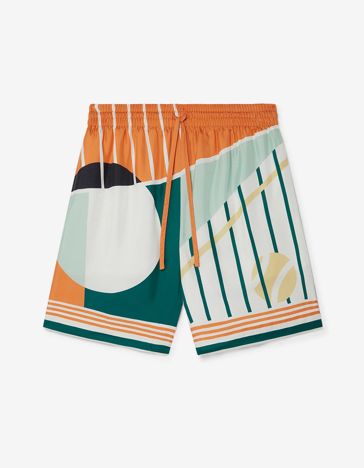 Casablanca Court Abstrait Silk Shorts