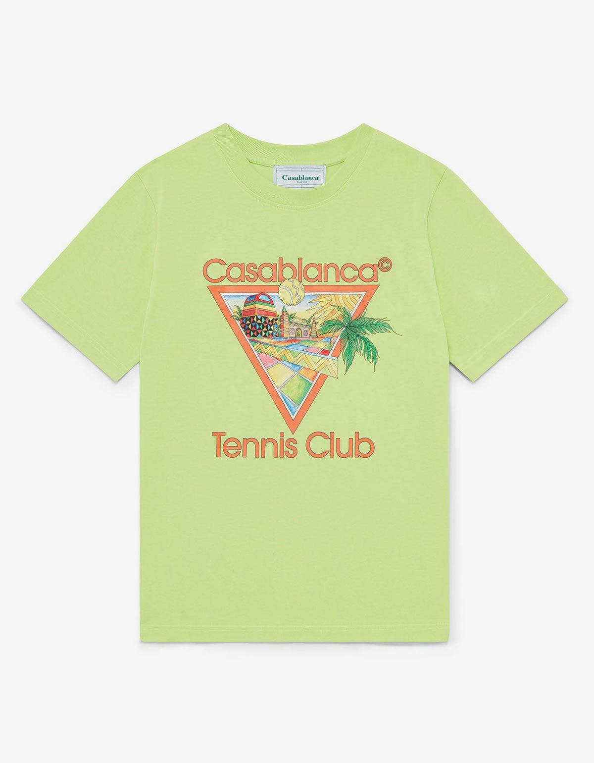Casablanca Green Afro Cubism Tennis Club T-Shirt