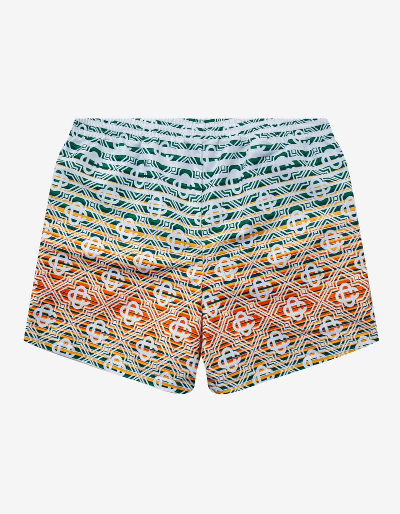 Casablanca Multicolour Stripe Monogram Swim Shorts