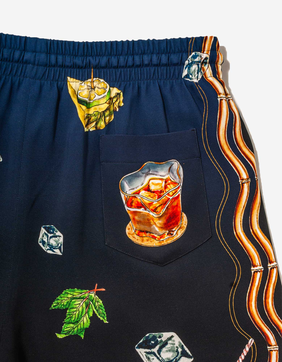 Casablanca Navy Blue Casa Club Nuit Shorts