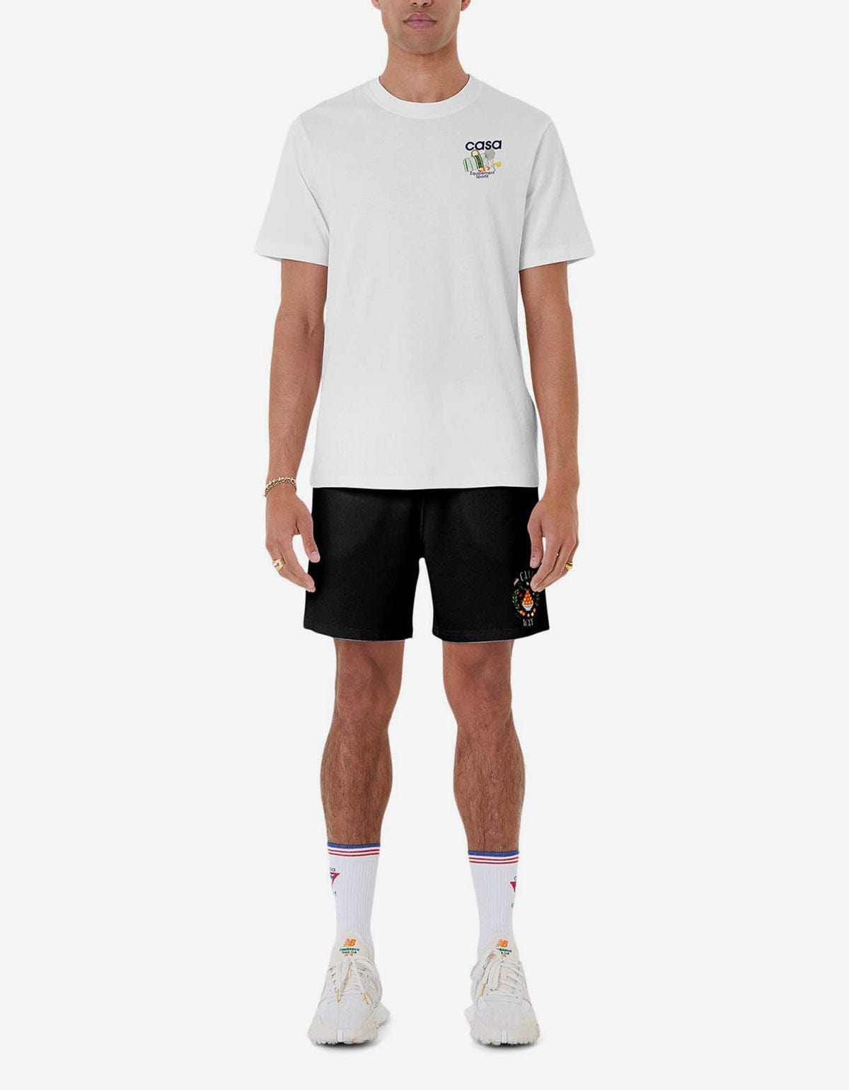 Casablanca White Equipement Sportif Print T-Shirt