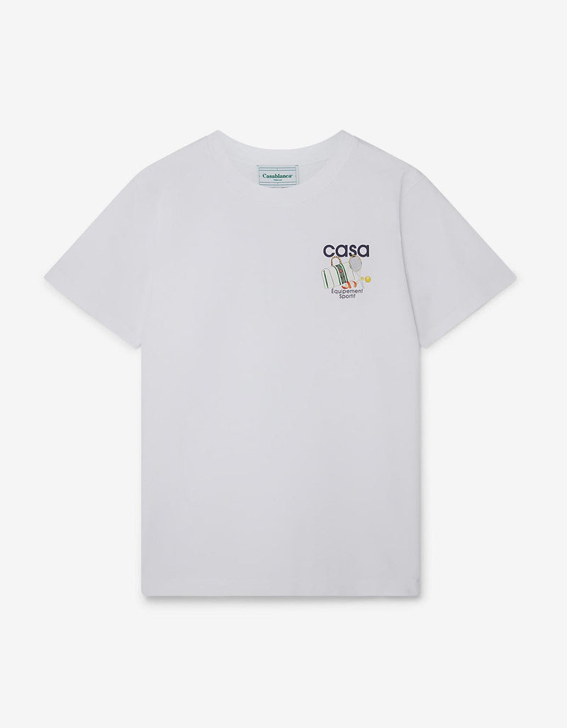 Casablanca White Equipement Sportif Print T-Shirt