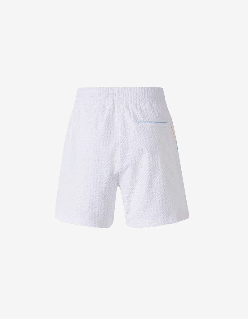 Casablanca White Monogram Towelling Shorts