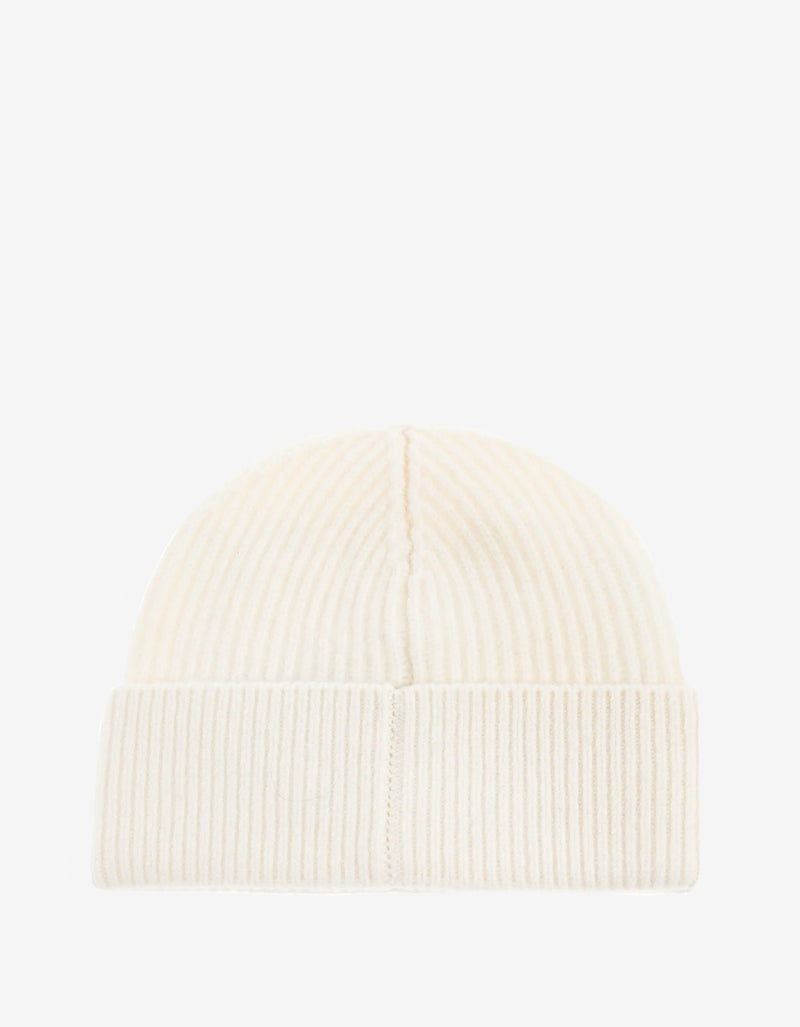Casablanca White Cardigan Wool Beanie