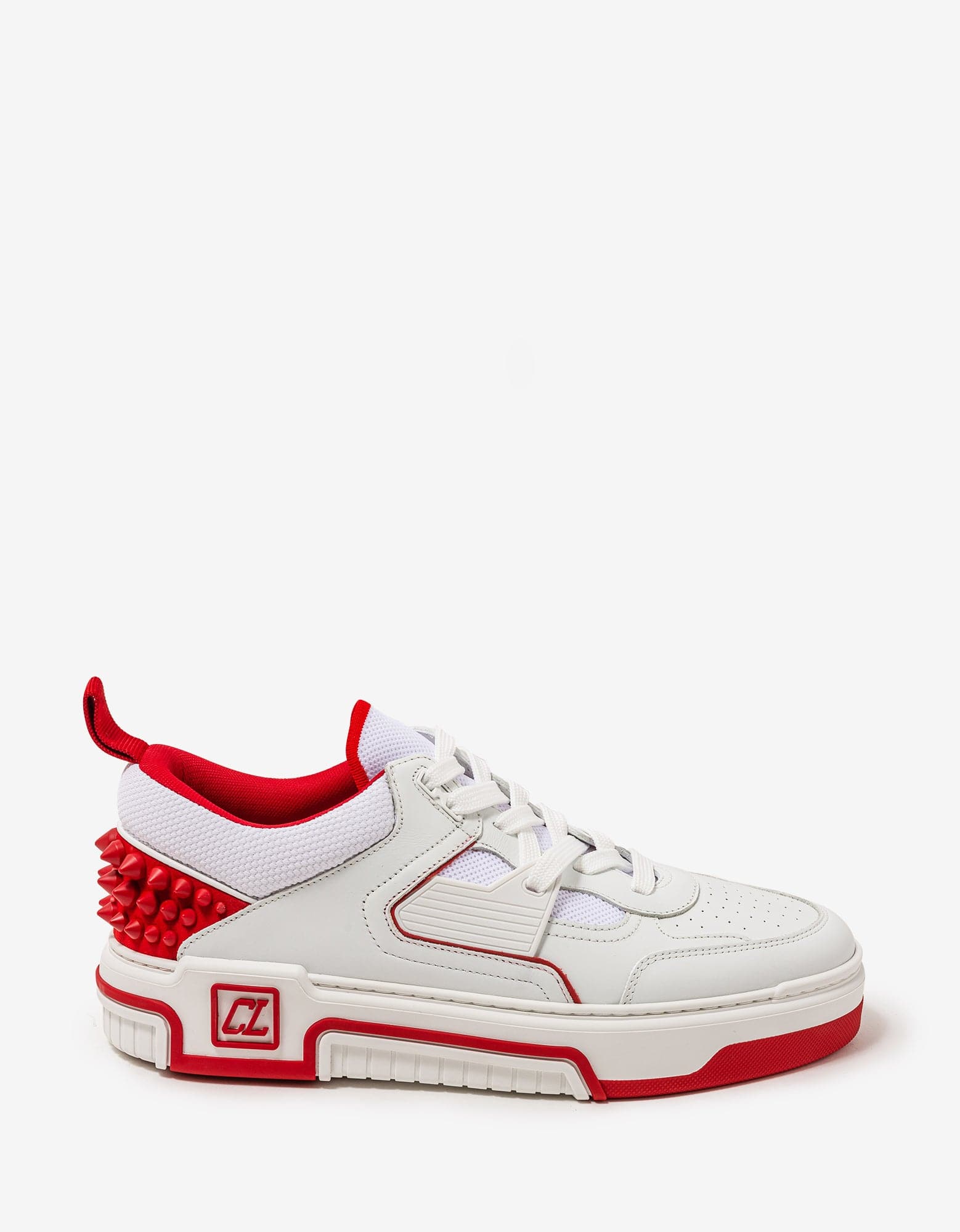 Chrisitian Louboutin Astroloubi White & Red Trainers – mens